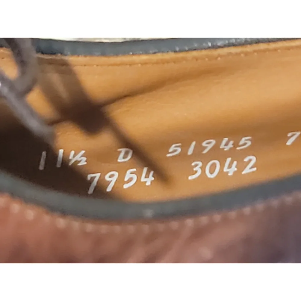Allen Edmonds Brown Leather Mapleton Shoes size 11.5D